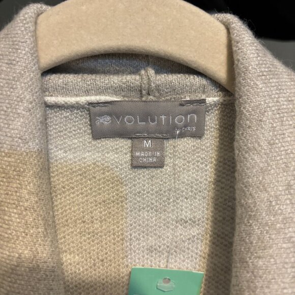 Evolution by Cyrus Stitch Fix Chiana Graphic Open Drape Cardigan Off White - Picture 6 of 13